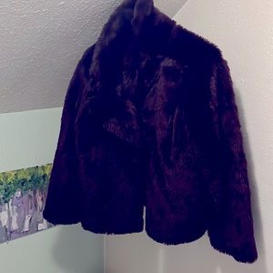 Cozy Purple Faux Fur Jacket